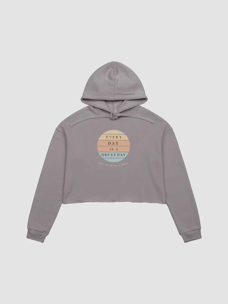 Every Day! Sun Set. Grey Bella Canvas Fleece Cropped Hoodie product image (1)