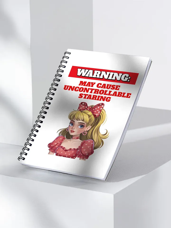 Warning: May Cause Uncontrollable Staring - Funny Spiral Notebook product image (2)
