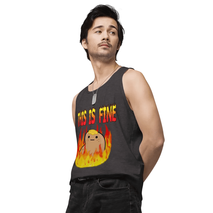 This Is Fine Tank Top product image (4)