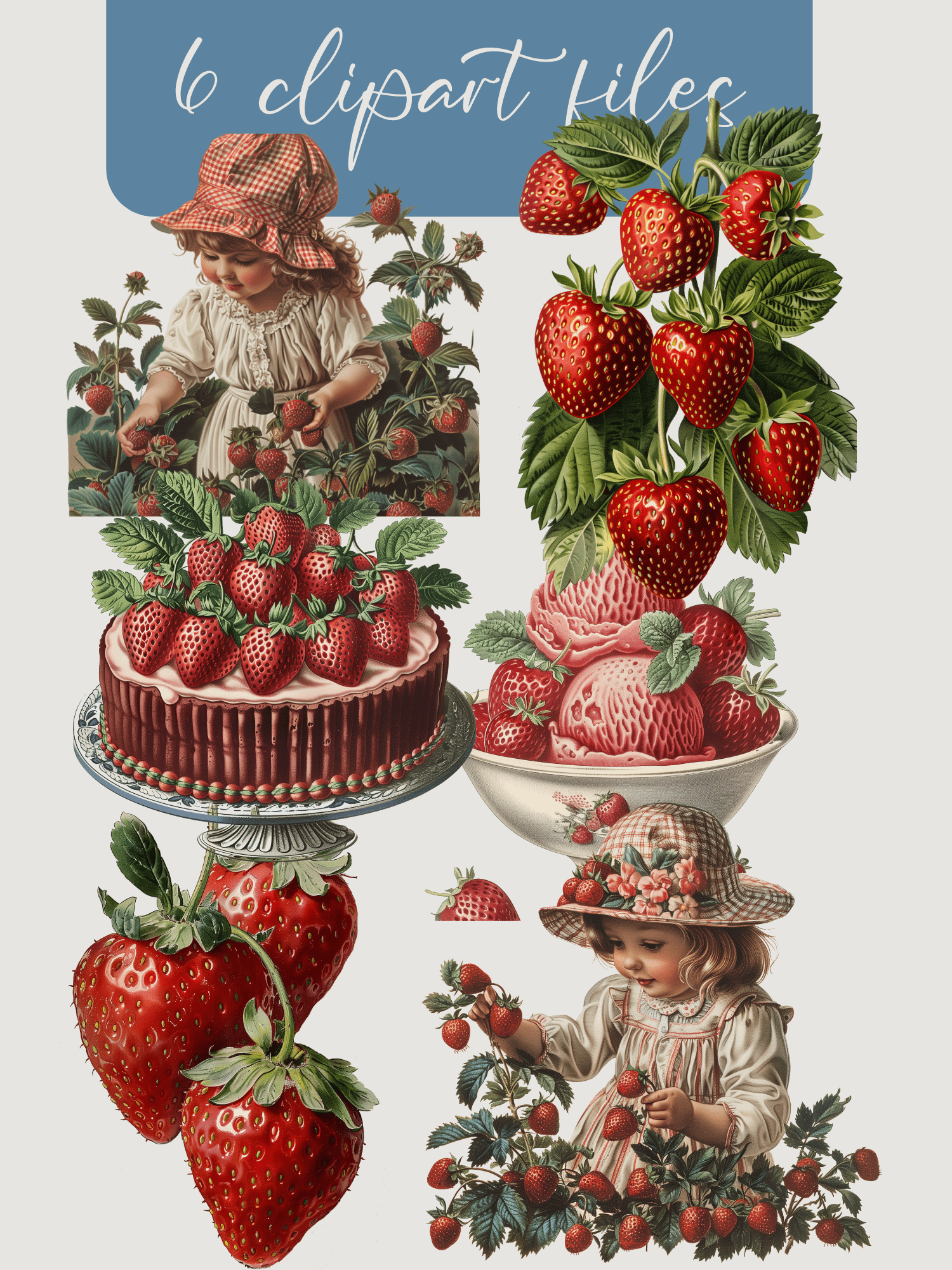 Strawberry Fields - clipart png with transparent background product image (1)