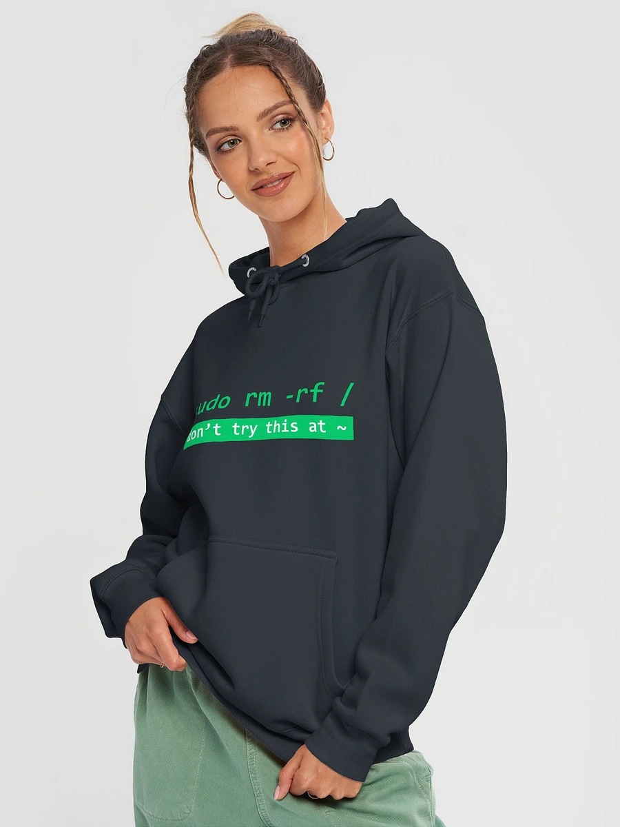 Don't try this at ~ hoodie - Green product image (11)