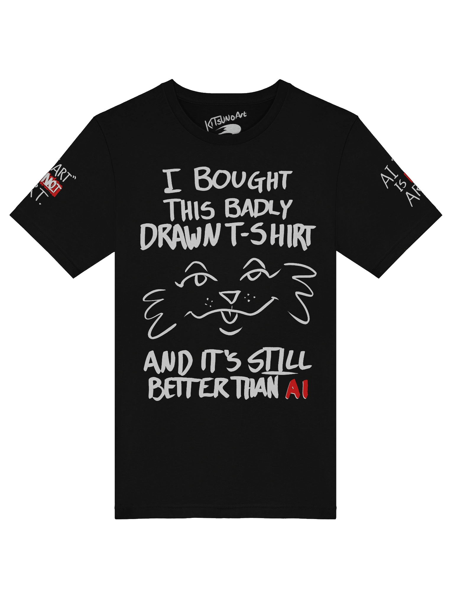 Better Than AI Shirt [Black] product image (5)