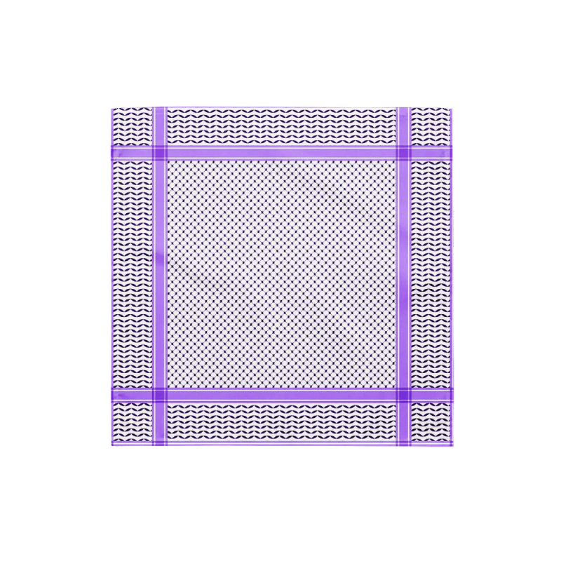 Aesthetic Purple Kufiya Bandana