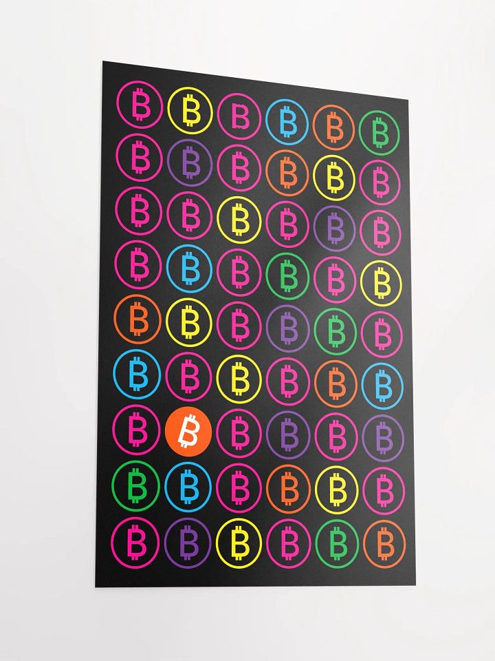 Bitcoin Cascade Poster product image (2)