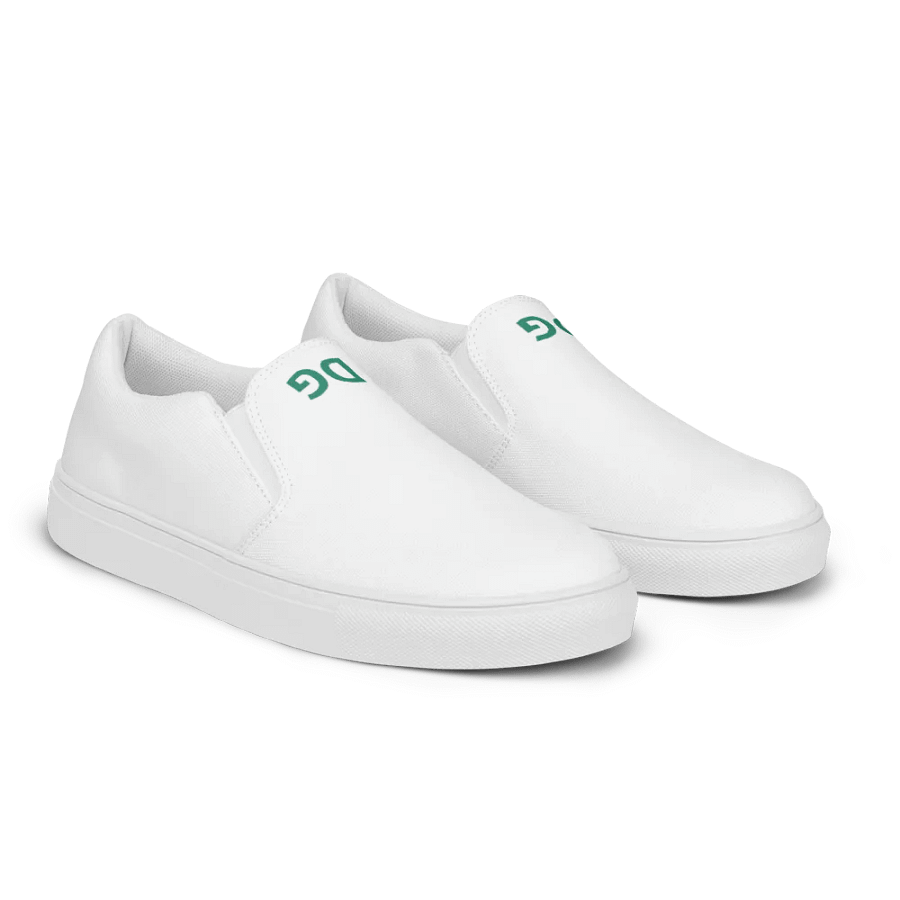 White Detail Grandma DG Women's Canvas Slip-Ons product image (3)