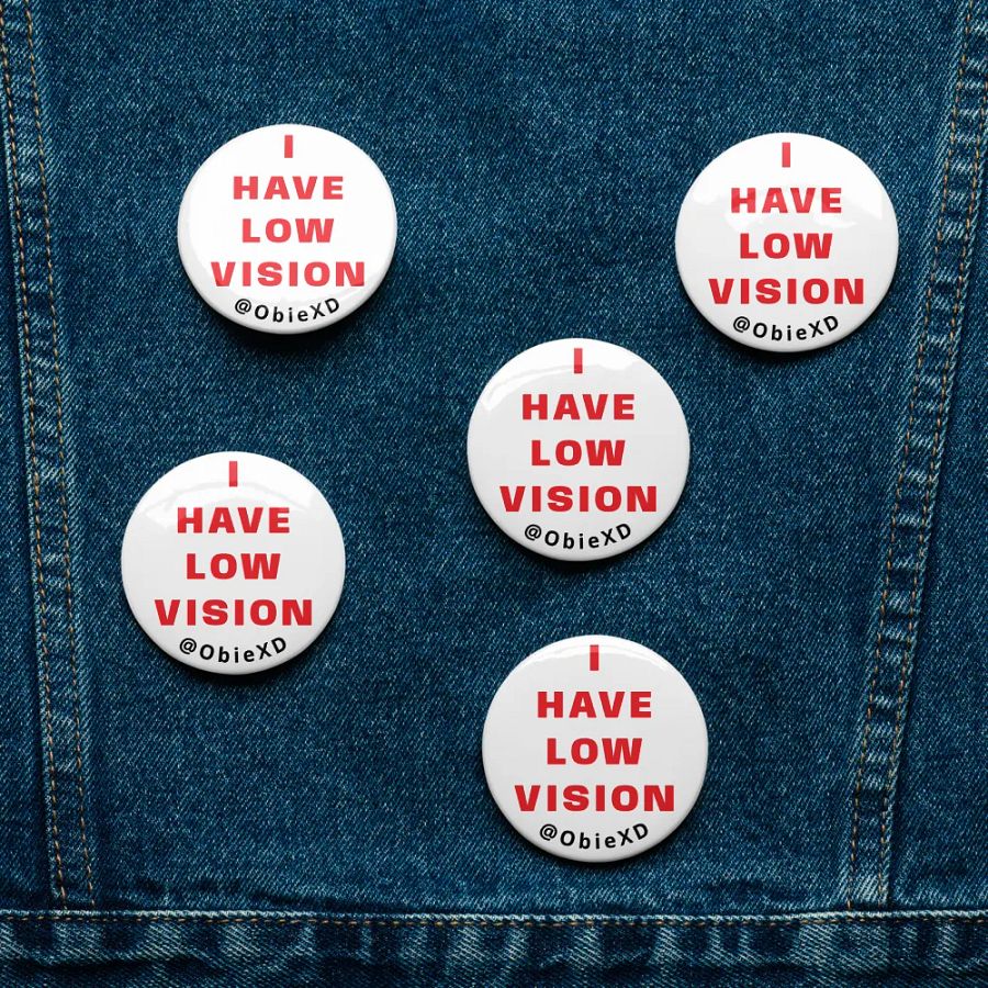I HAVE LOW VISION - Pins (Pack of 5) product image (4)