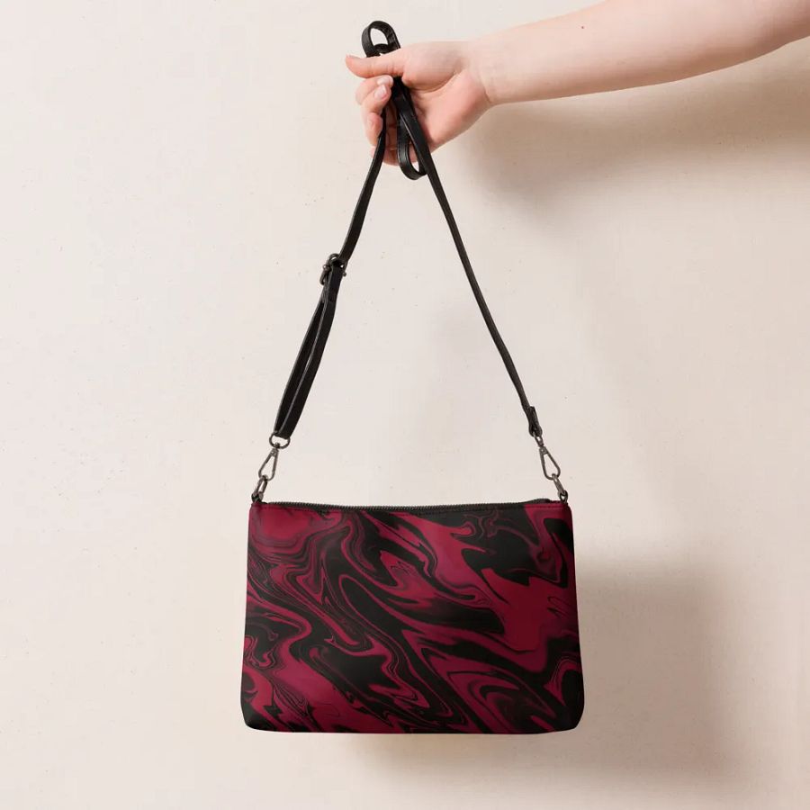 Stylish Swirl Flip-Sided Faux Leather Crossbody Bag product image (7)