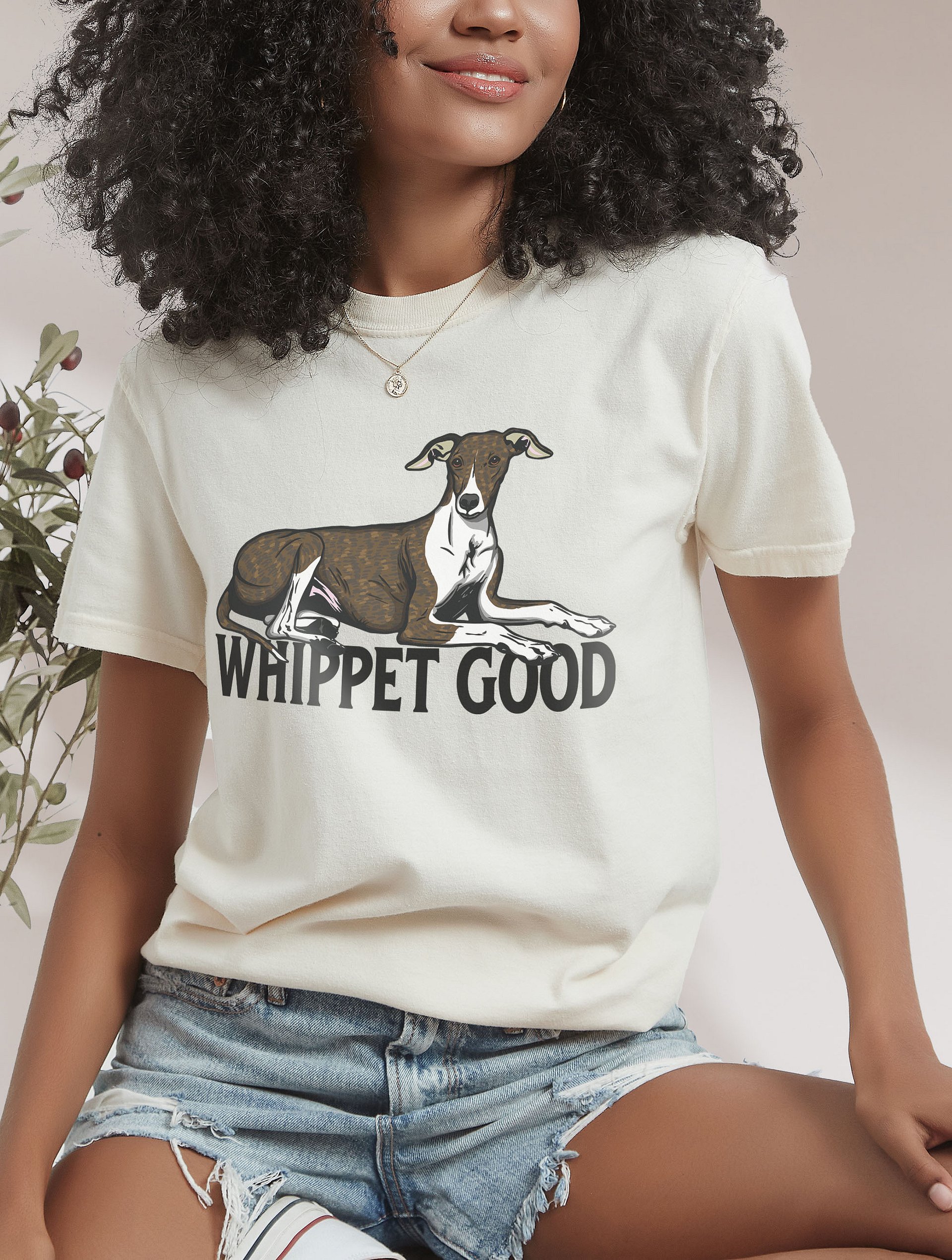 Whippet Good T-Shirt of a Whippet (Brindle) | Funny T-Shirt for Whippet Paw-rents product image (16)