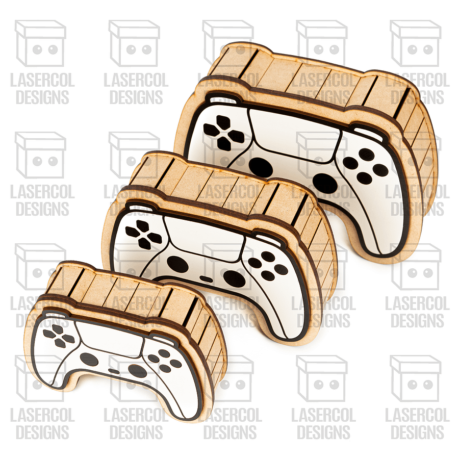 Controller Shaped Boxes Set 1 (3 Sizes) - Laser Cut Files product image (6)