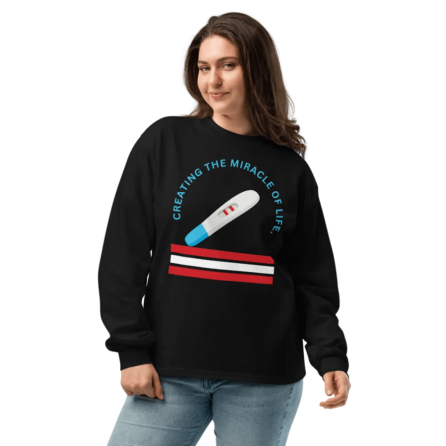 Miracle of Life Pregnancy Test Unisex Long Sleeve Shirt product image (7)