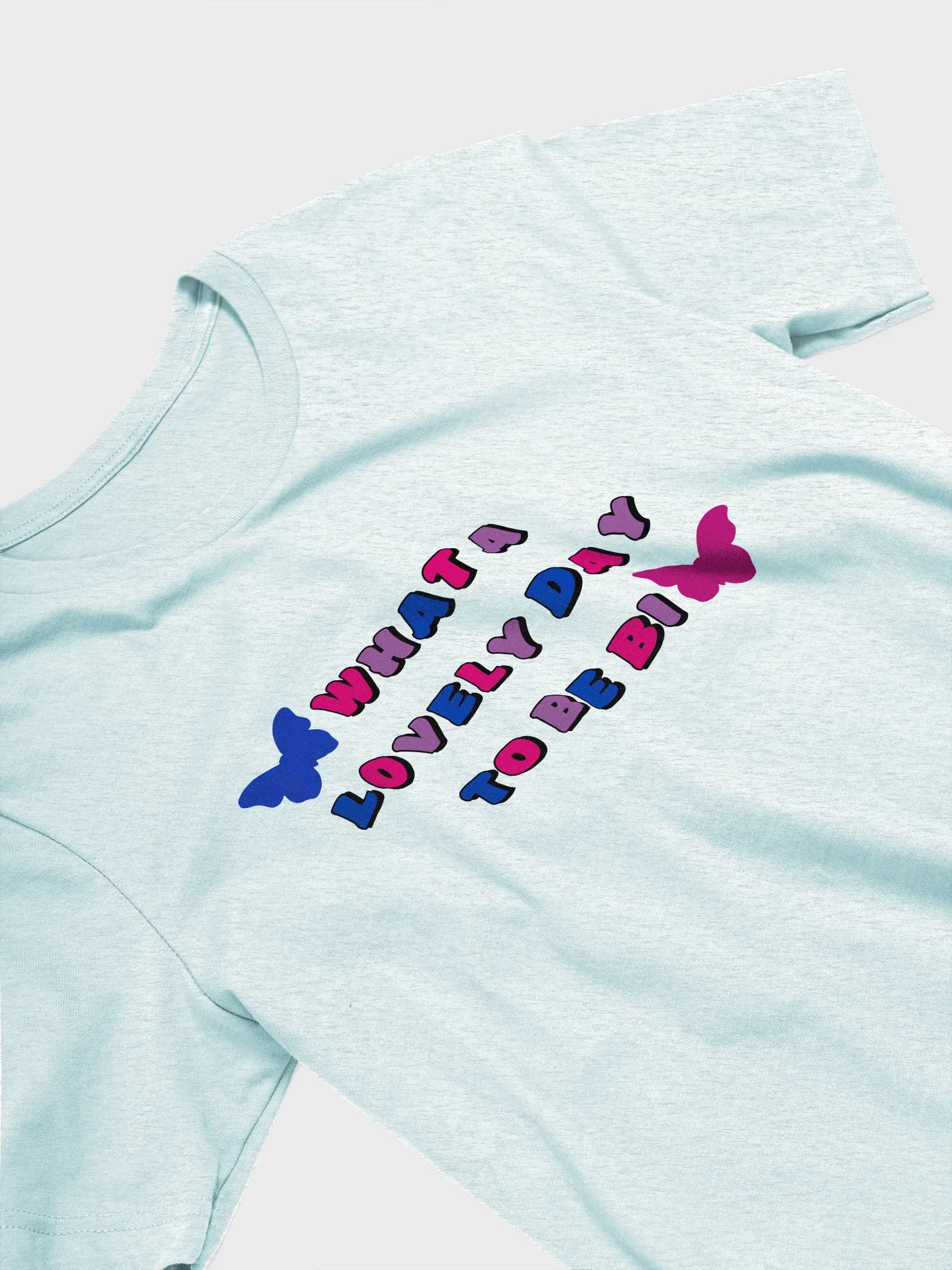what a lovely day to be bi t-shirt product image (3)