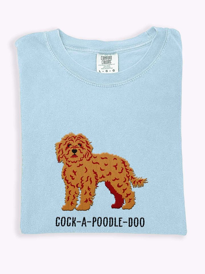 Cock-A-Poodle-Doo T-Shirt(Embroidered) of a Cockapoo product image (1)
