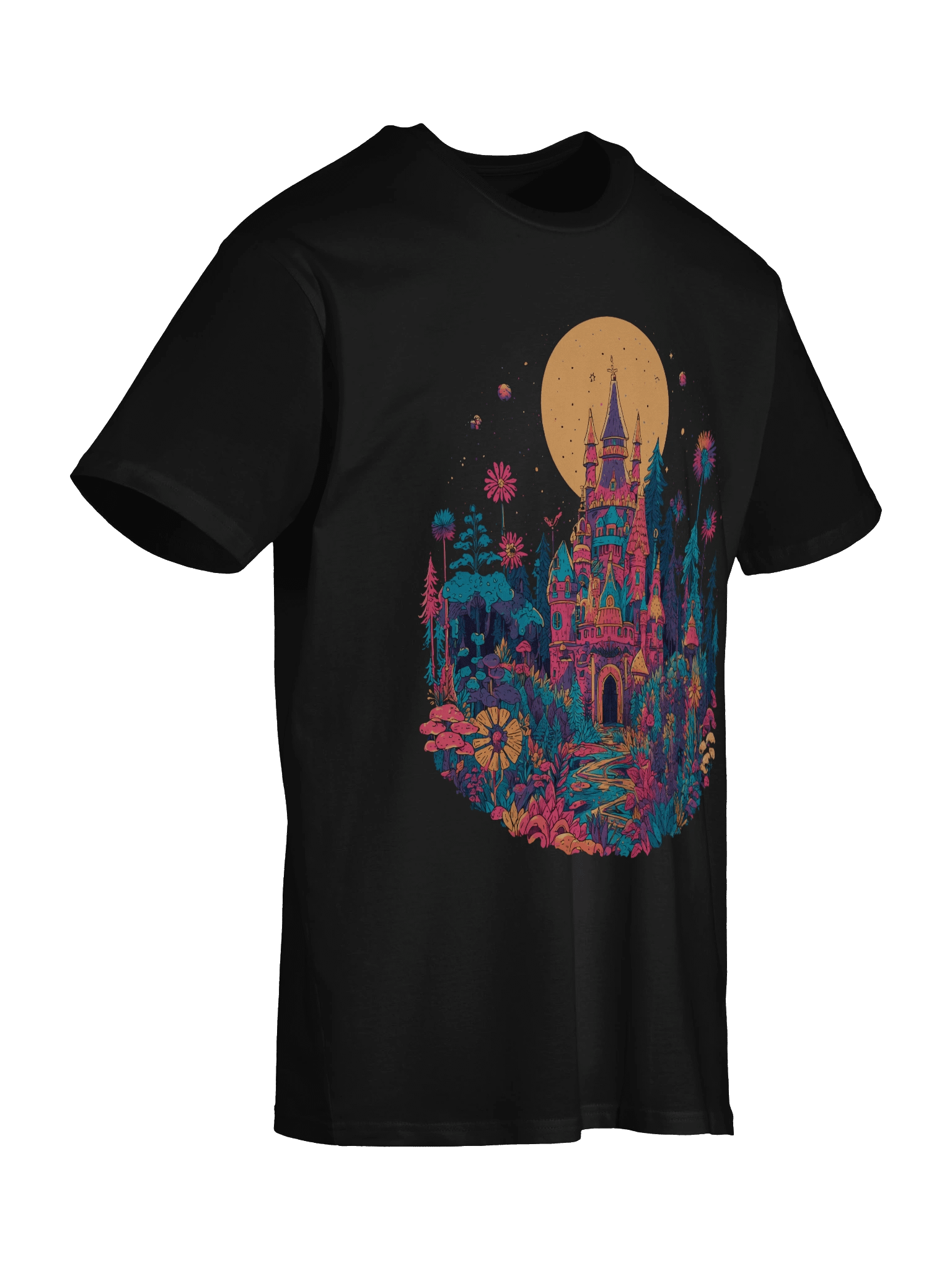 Neon Enchanted Castle Tee product image (30)