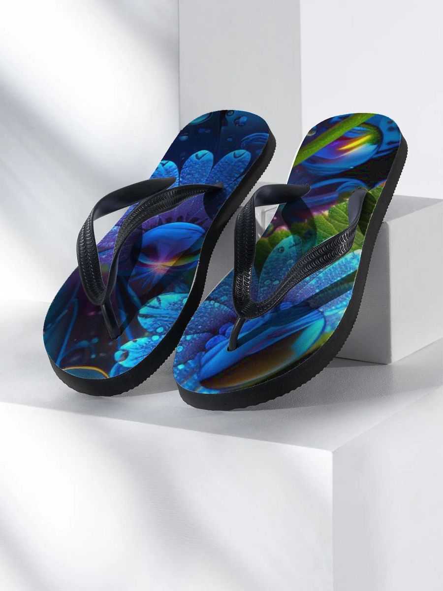 Kawaiikitten Exclusive Premium Dew Drop Art Flip Flops product image (1)