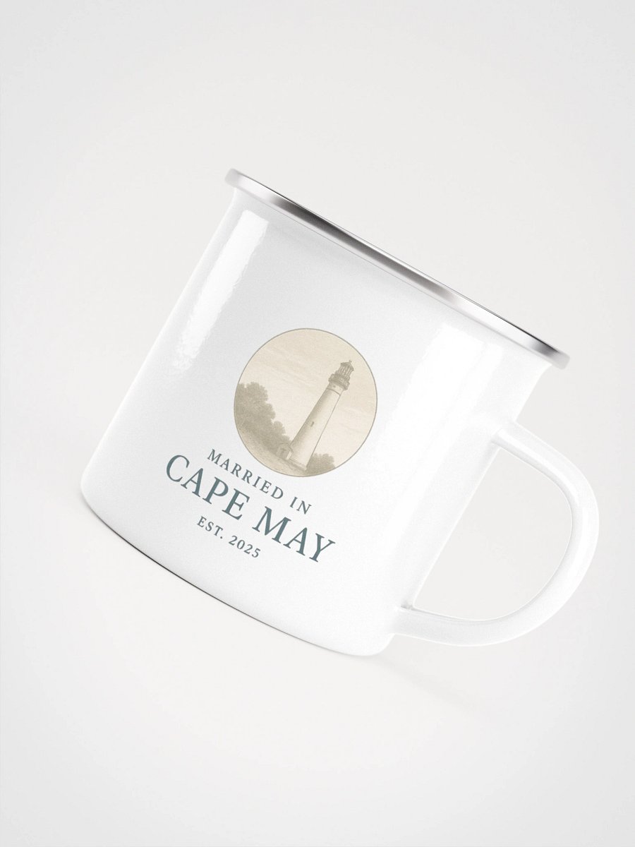 Cape May NJ "EST. 2025" Enamel Wedding Mug product image (5)