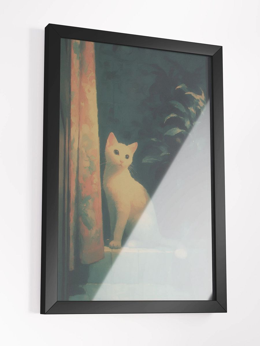 Serene Cat Framed Matte Poster product image (3)