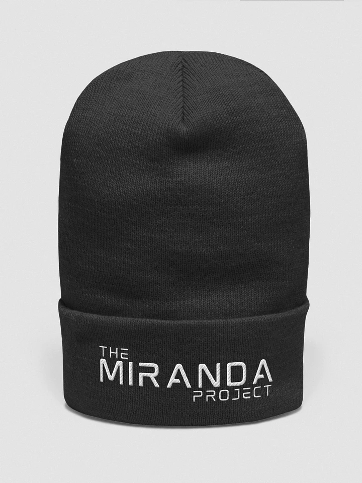 The Miranda Project White Logo Cuffed Beanie product image (8)