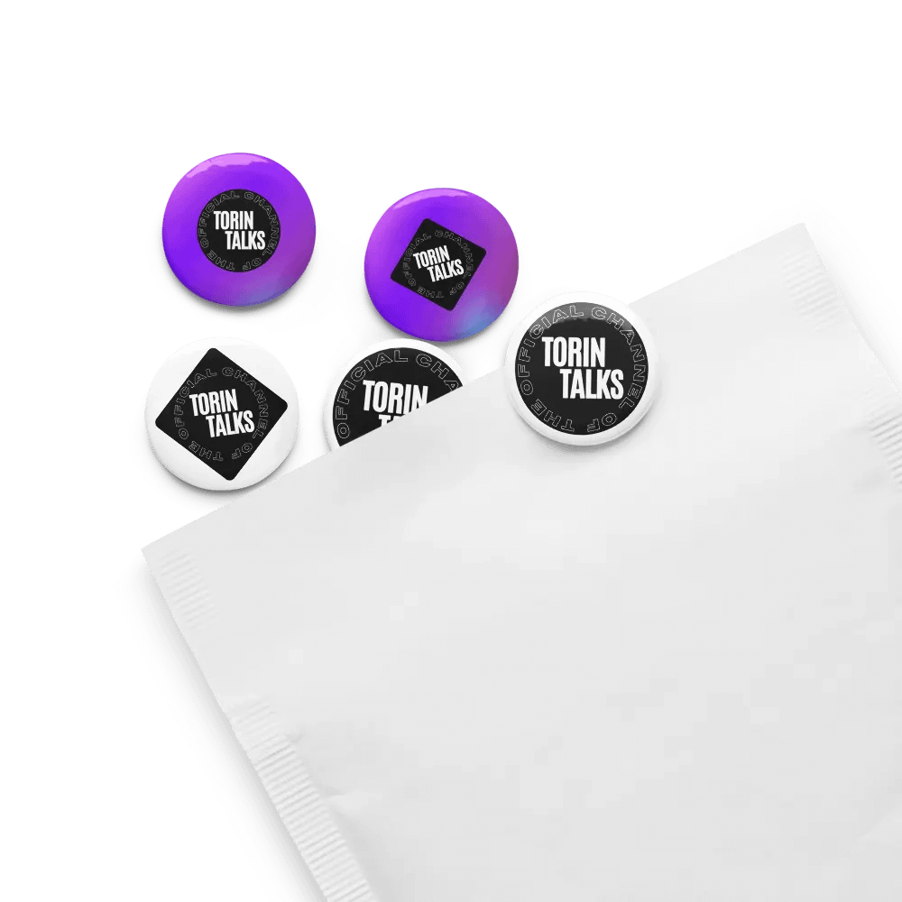Torin Talks Logo Pin Buttons Set product image (13)