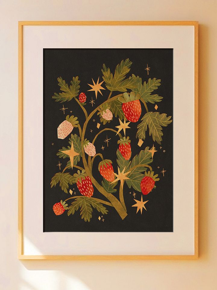 Sparkle Strawberry Print product image (1)
