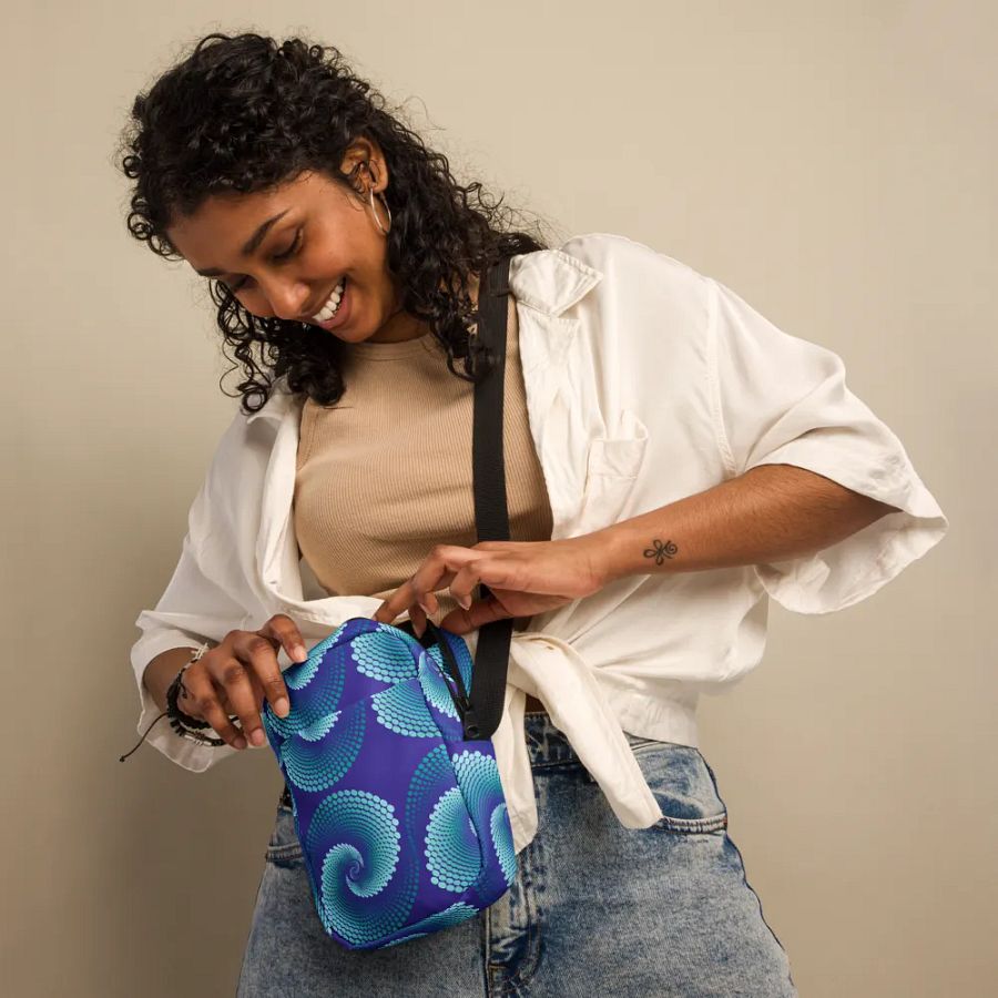 Spiral Motion All-Over Print Crossbody Bag for your mobile phone product image (12)