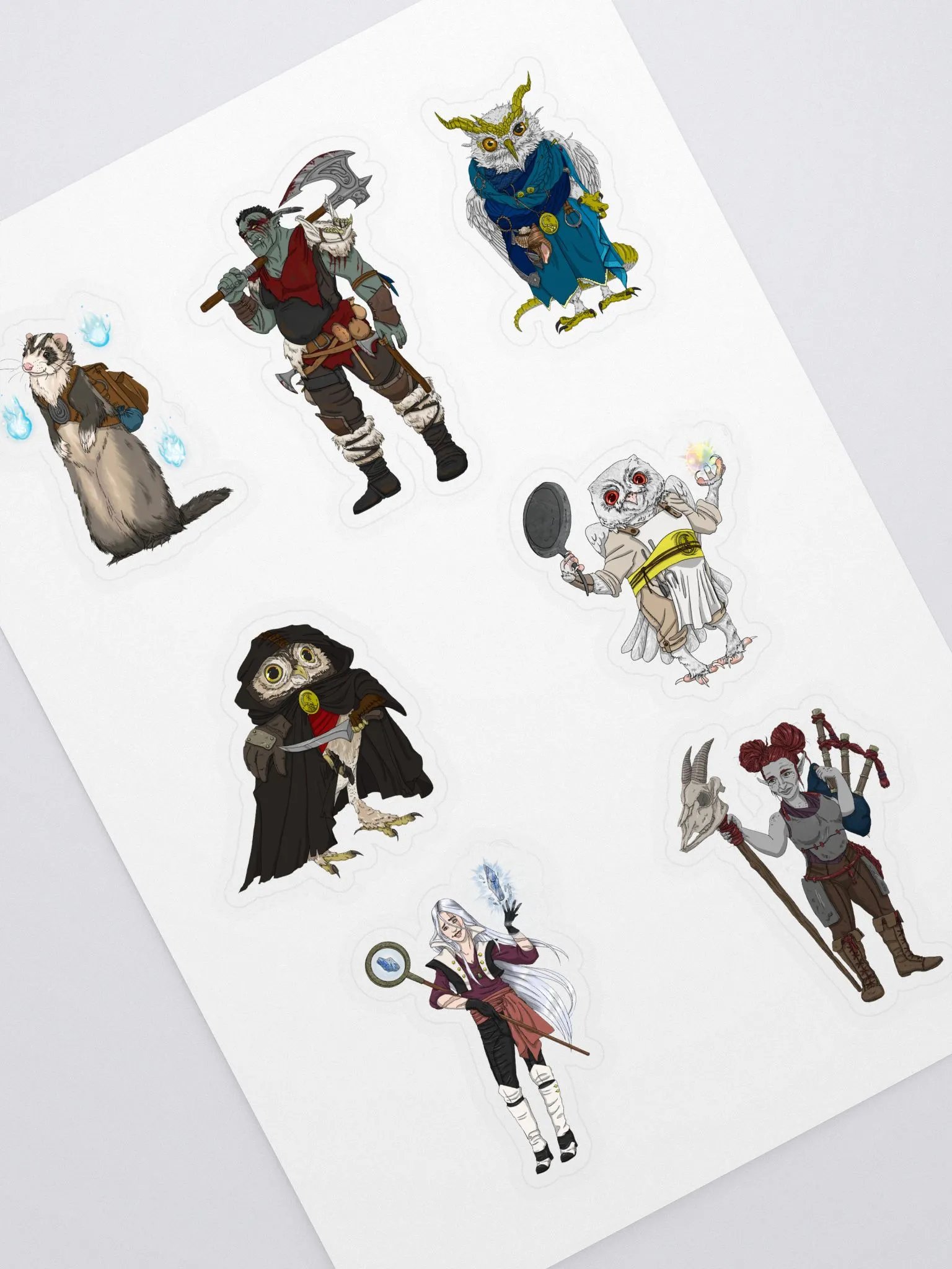The Dirty Rollers Kerfuckles Character Art Sticker Sheet product image (3)