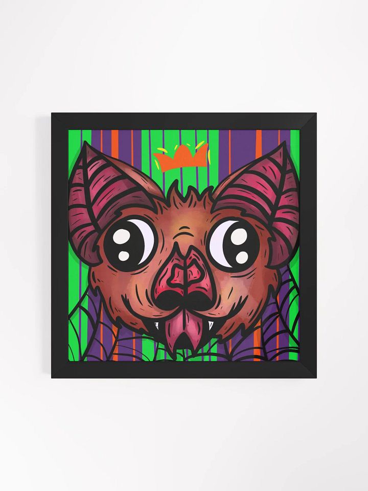 Tobias the bat full color framed print product image (1)