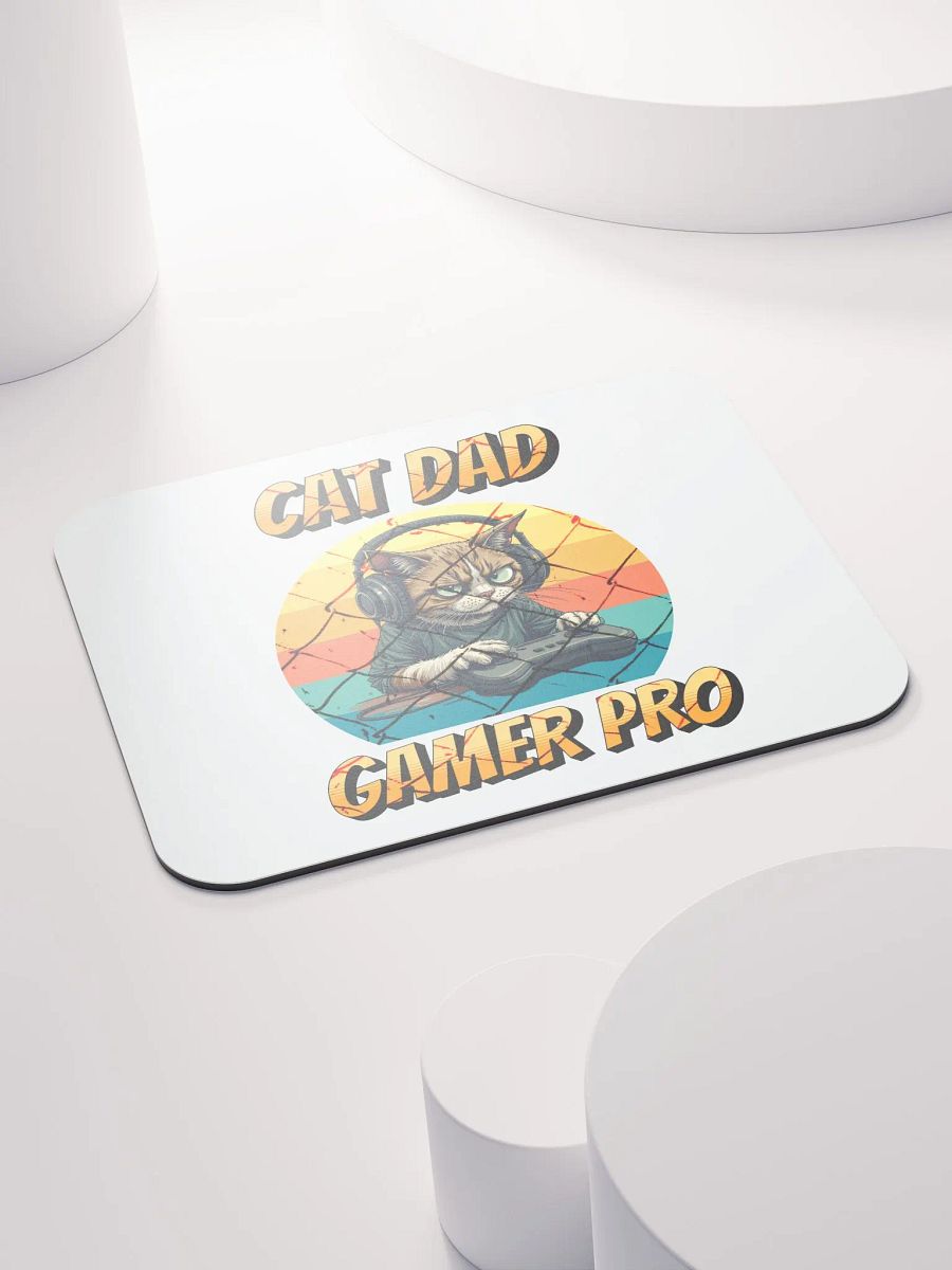Cat Dad Gamer Pro Mouse Pad product image (4)