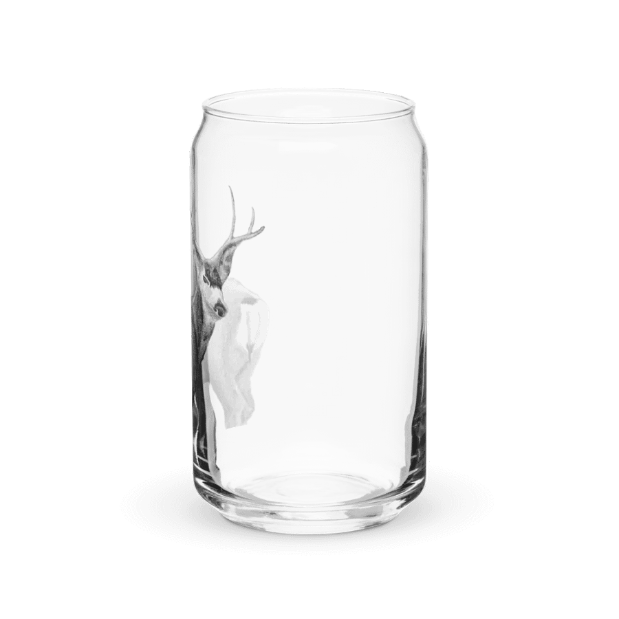 Deer Drawing Glass Can Cup product image (39)