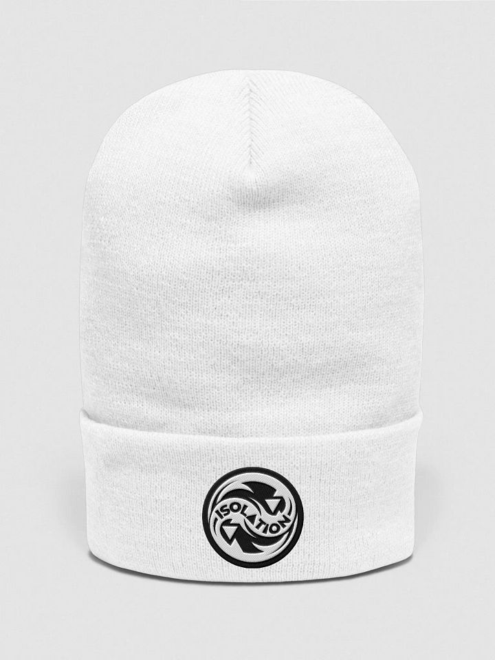ISOL▲TION — 2024 LOGO — CUFFED BEANIE — B&W product image (2)