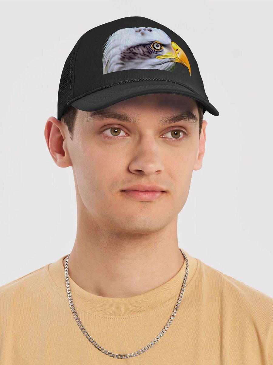 Rarefied Freedom: Valucap VC700 Trucker Hat Showcases Majestic Leucistic Bald Eagle product image (22)