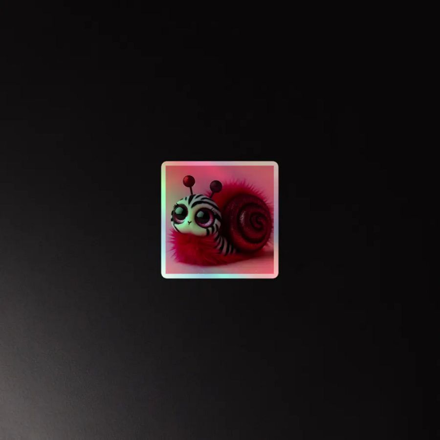 Whimsical Snail Holographic Sticker Sheet product image (4)