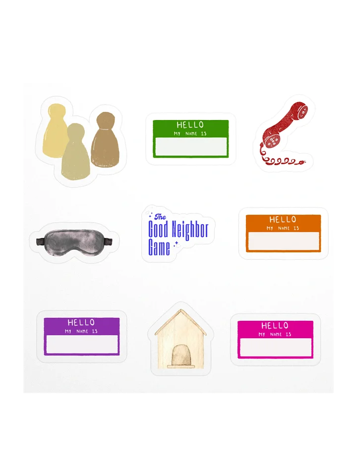 The Game Sticker Sheet product image (1)