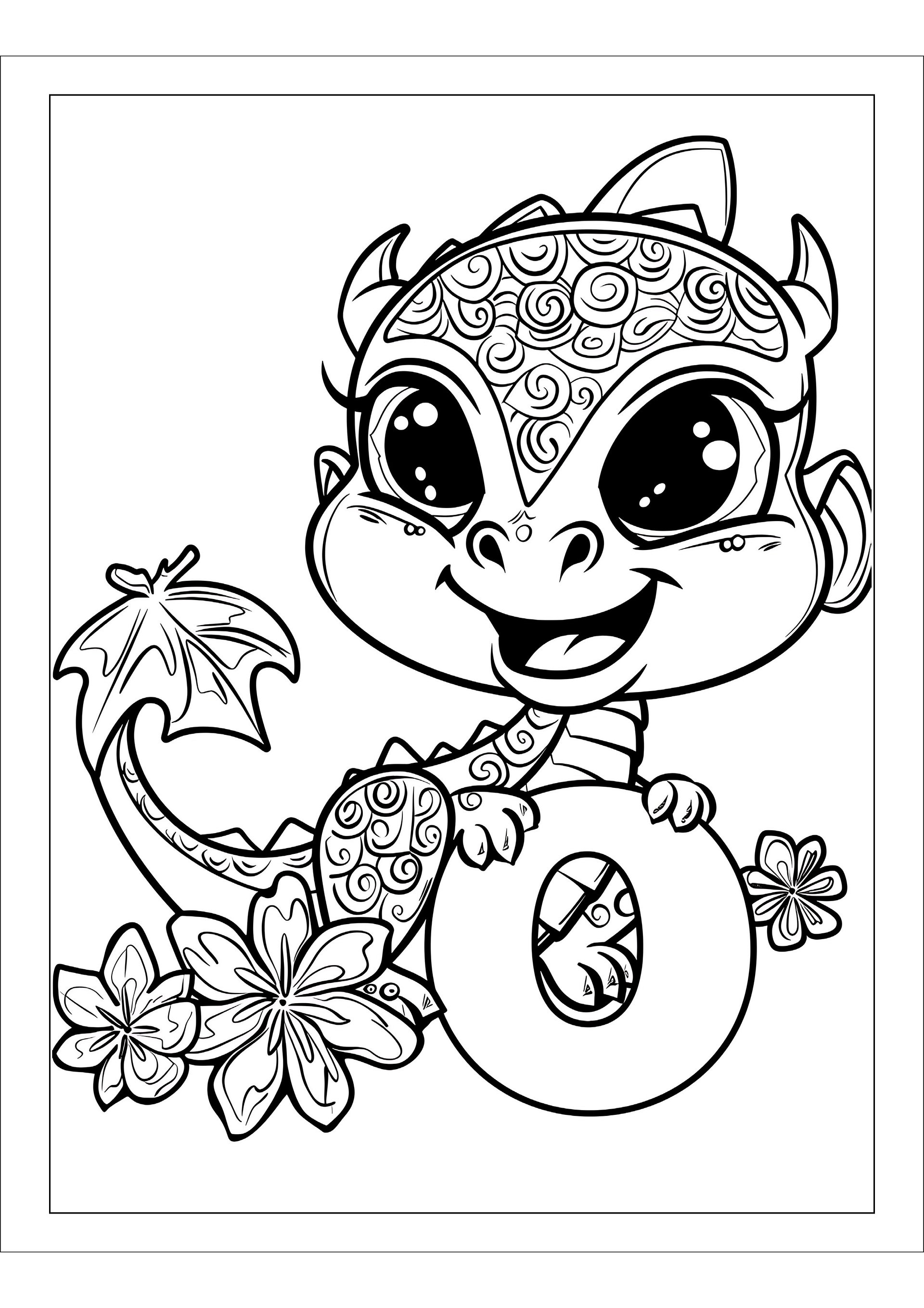 Coloring Fun with Dragon: Alphabet and Numbers product image (4)