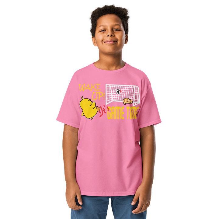Soccer Cat (WAKE UP, It's GAME TIME) - Unisex Youth Heavyweight T-shirt product image (5)