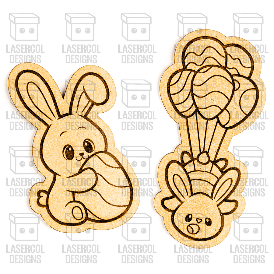 Easter Bunny Paint Kit DIY Cut Outs Set 8 - Laser Cut Files product image (7)