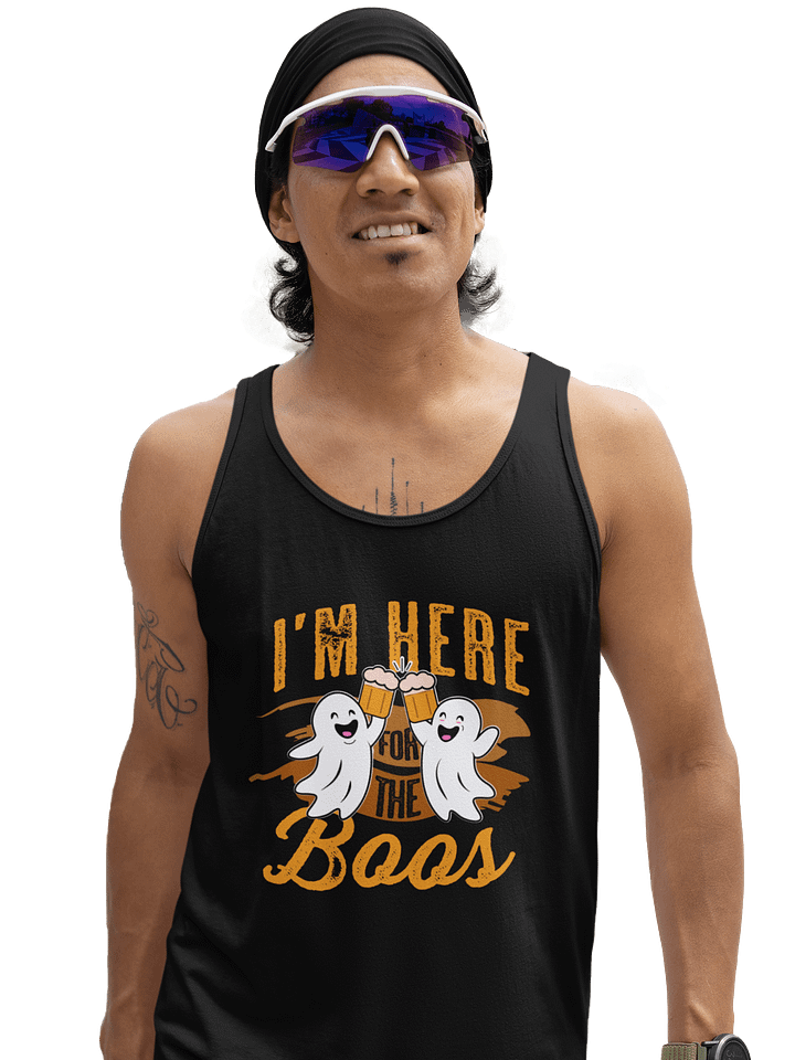 I’m Here for the Boos Tank Top – Funny Sleeveless Halloween shirt for Party product image (2)