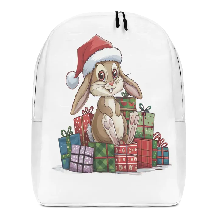 Santa Bunny Minimalist Backpack product image (1)