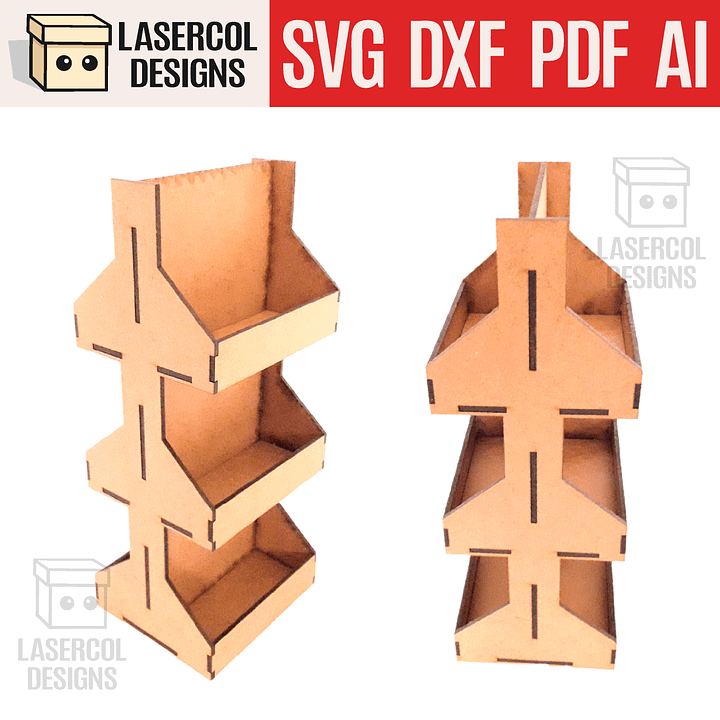 6 Pocket Business Card Holder - Laser Cut Files product image (1)