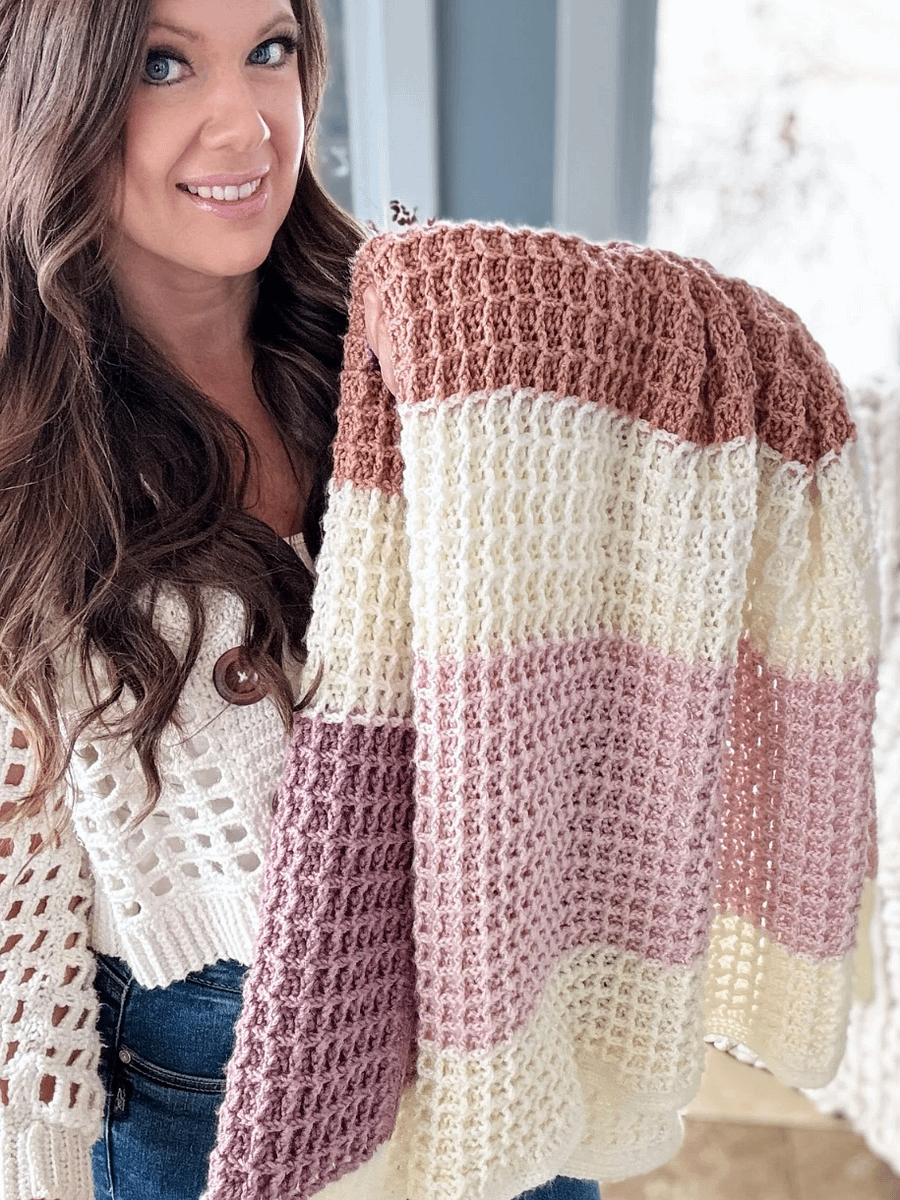 Waffle-icous Blanket Crochet Pattern product image (2)