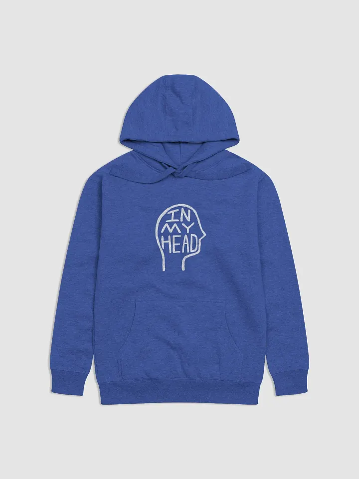 In My Head (white design) printed heavyweight hoodie product image (2)