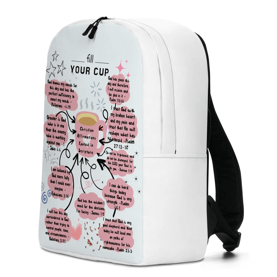 Christain affirmations rooted in the scripture Minimalist Backpack product image (4)