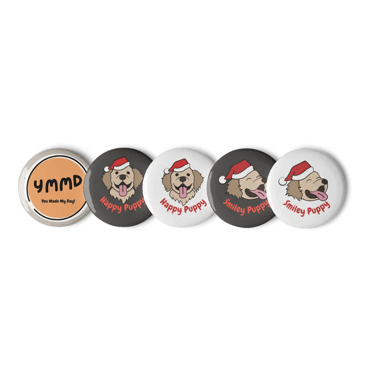 Christmas Puppy Badges product image (2)