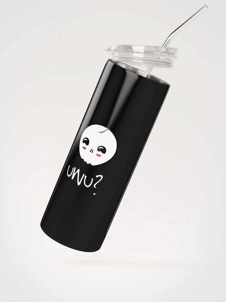 uWu Skull || Stainless Steel Tumbler || Black product image (2)