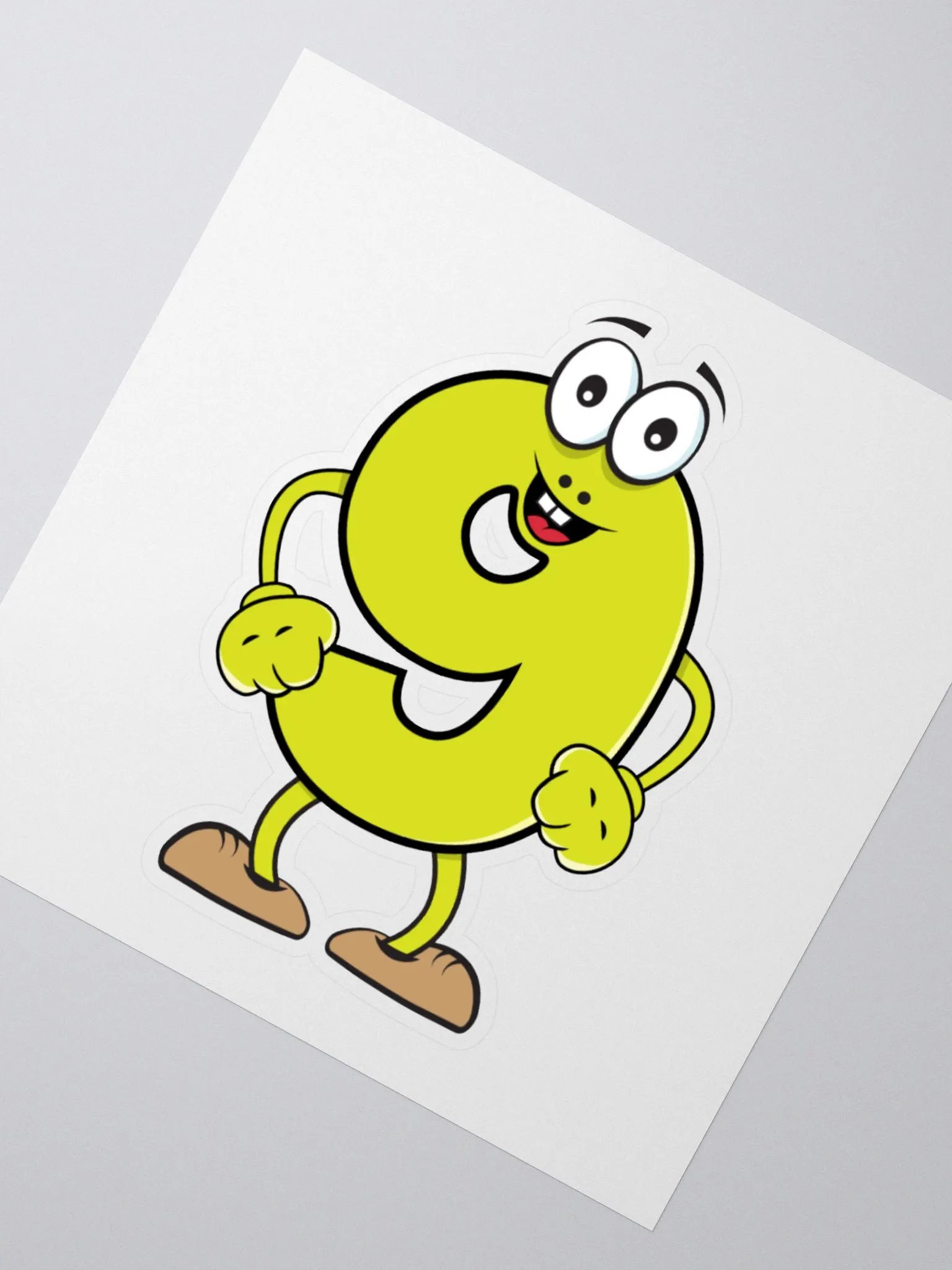NUMBER 9 THUMBS-UP STICKER product image (6)
