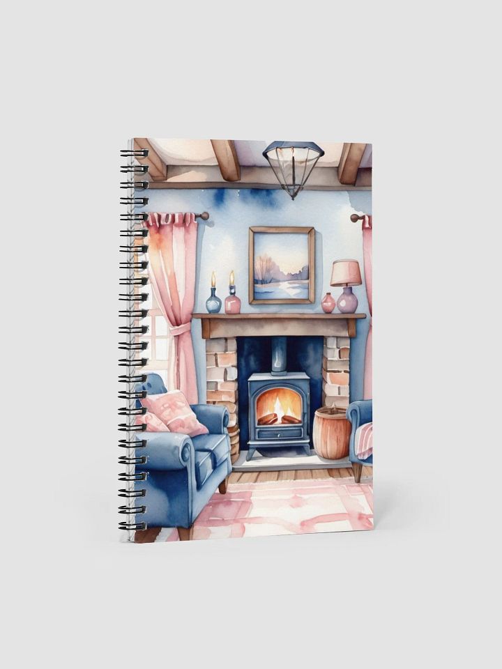 Cozy Interior Watercolor Spiral Notebook product image (1)