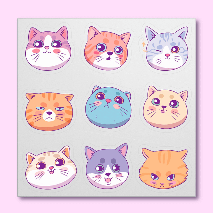 Whiskered Whimsy Sticker Set product image (1)