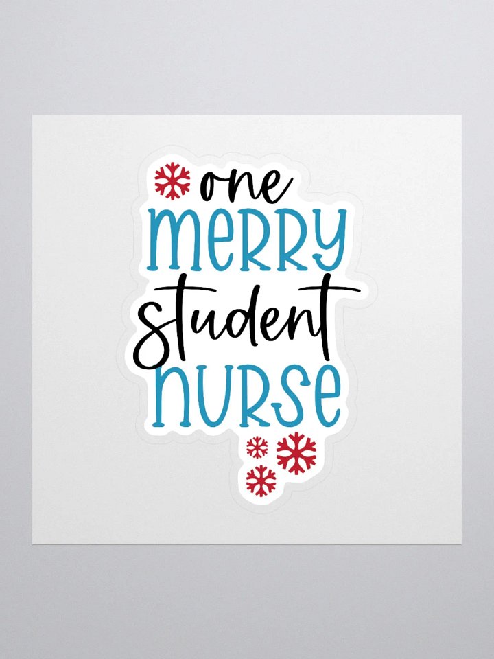 One Merry Student Nurse Sticker product image (2)