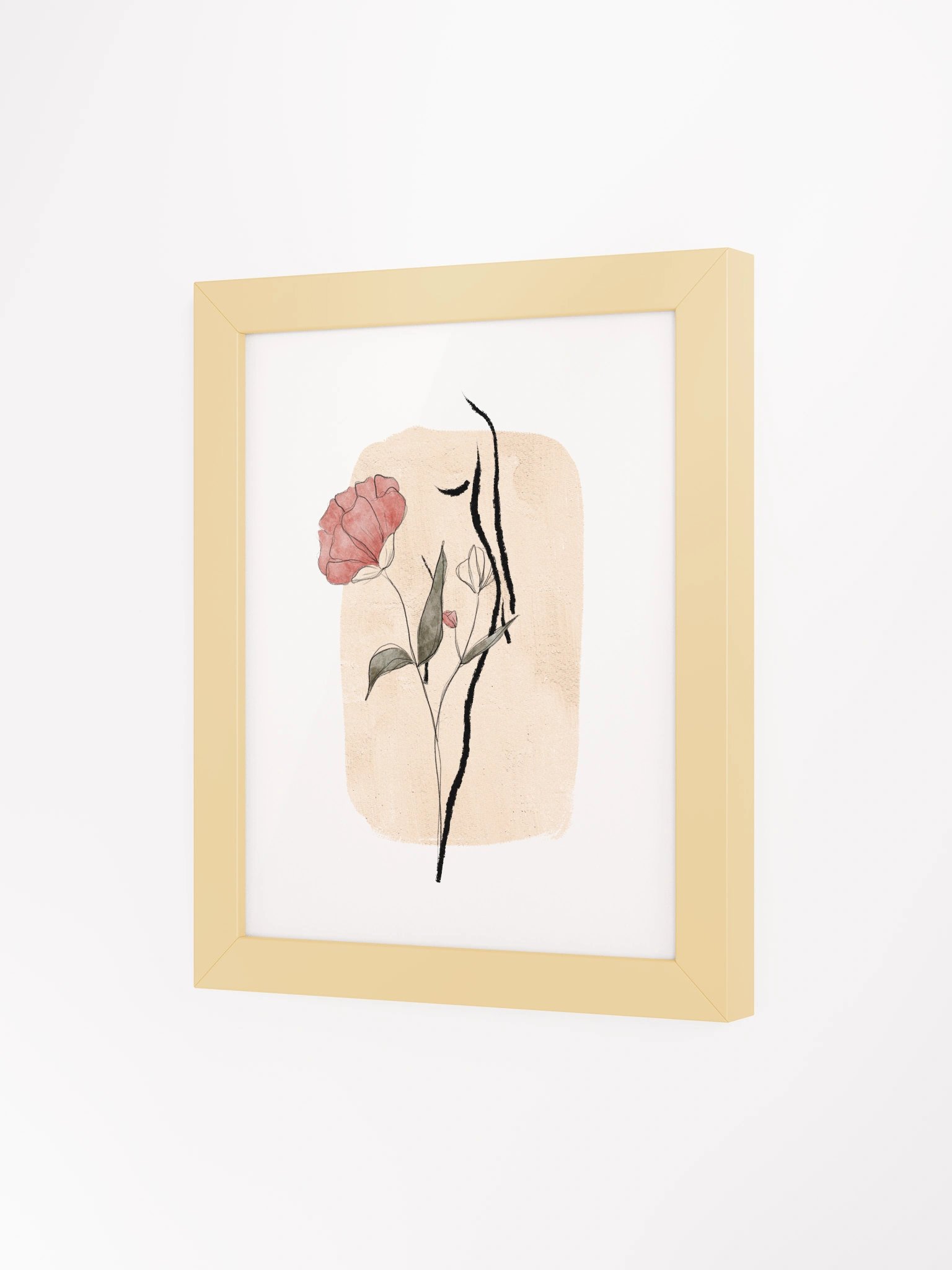 Abstract Floral Figure Framed Poster product image (3)