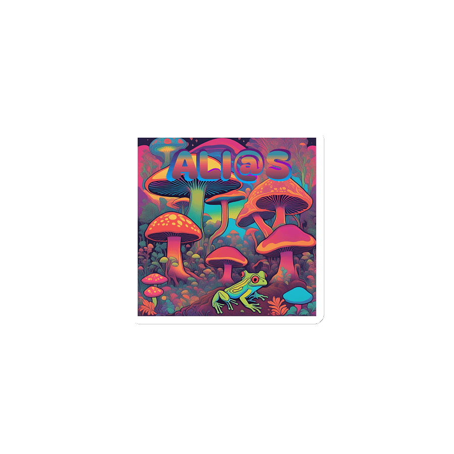 Psychedelic Frog Die-Cut Magnets product image (1)