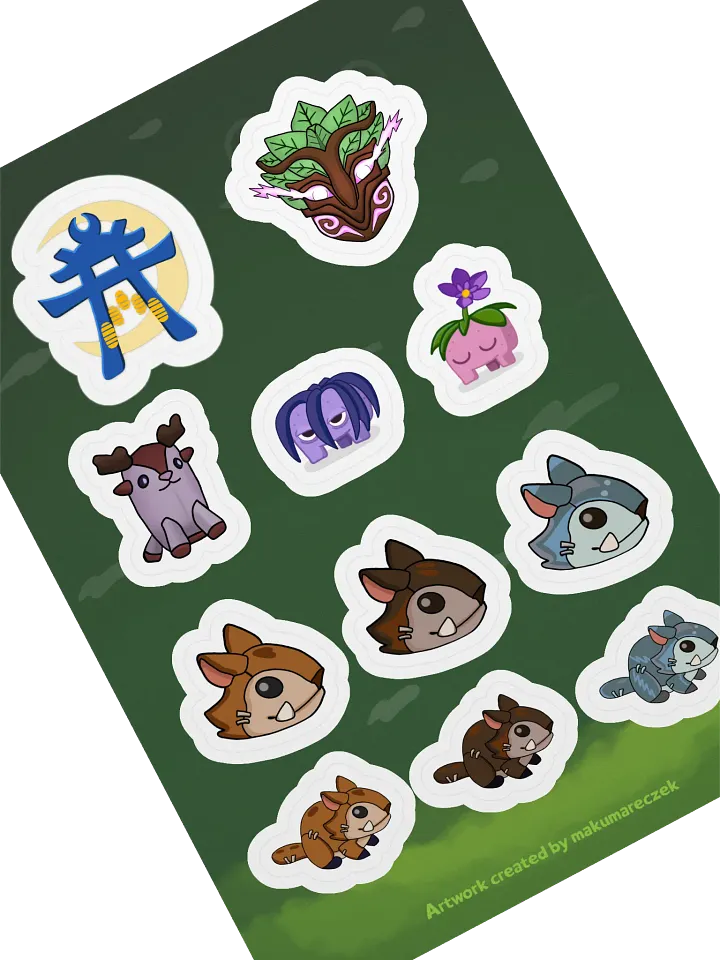 Palia Emotes Fall Set - Kiss Cut Sticker Sheet product image (2)